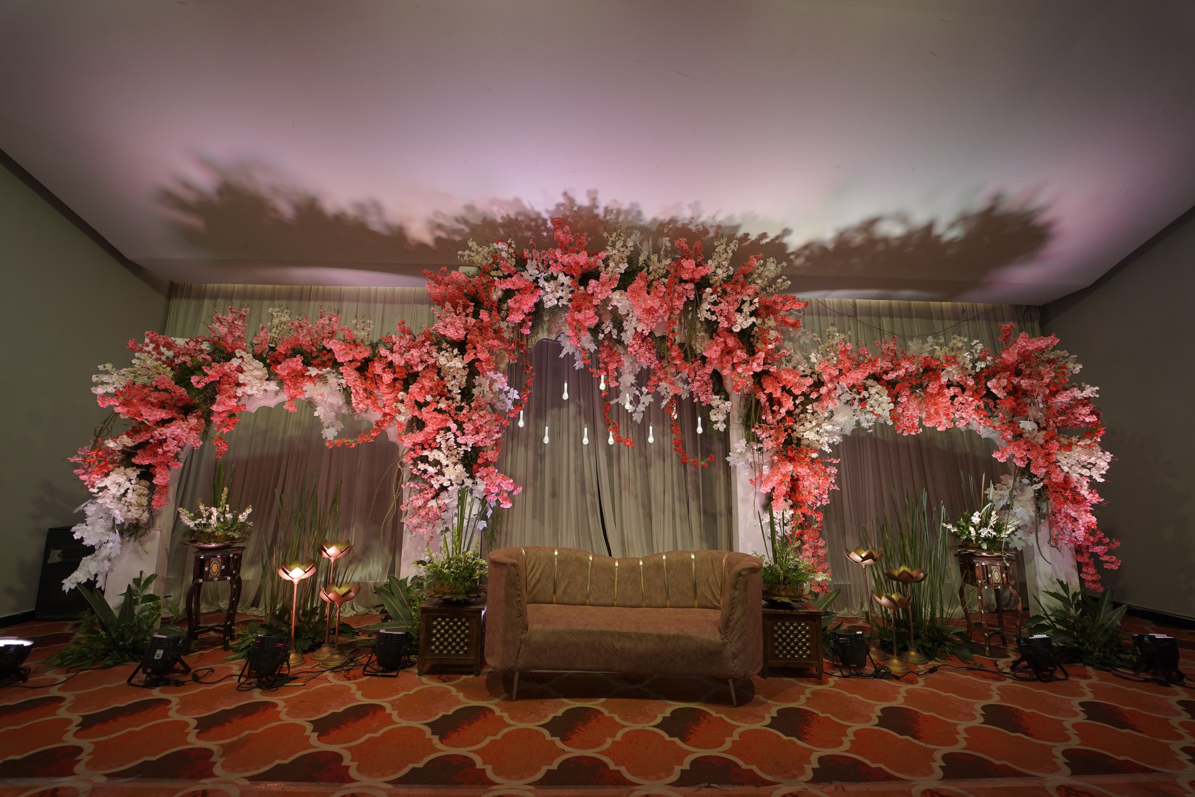 Wedding stage close up