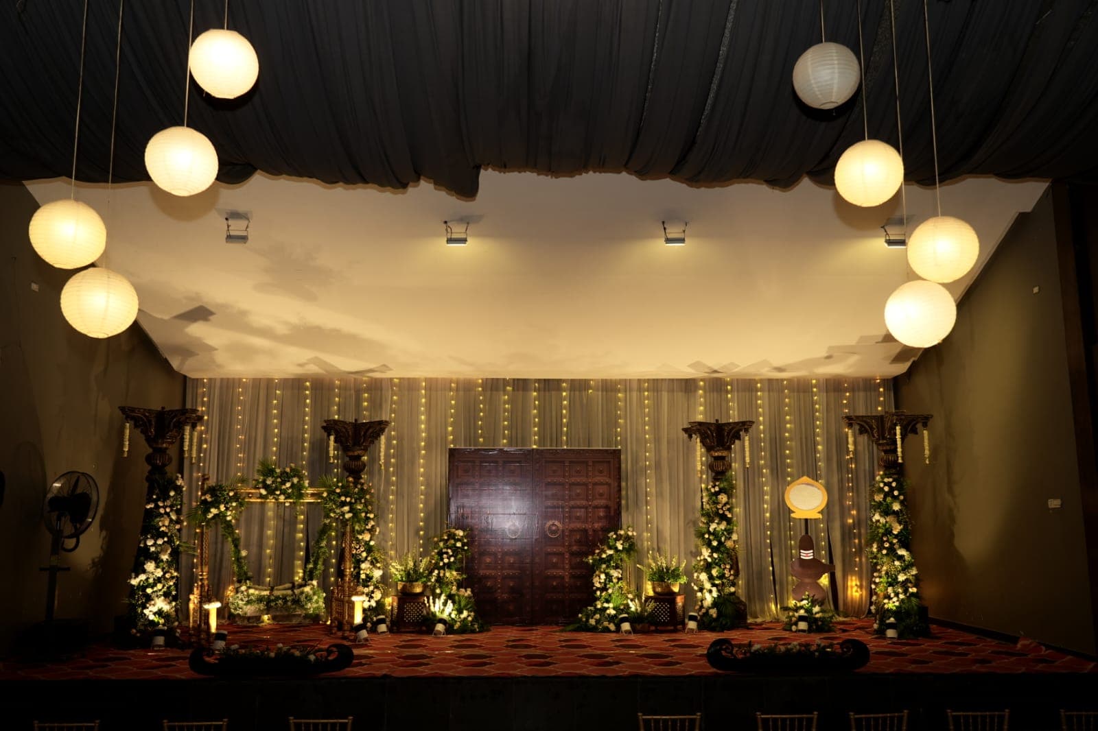 Stage lighting during sangeet